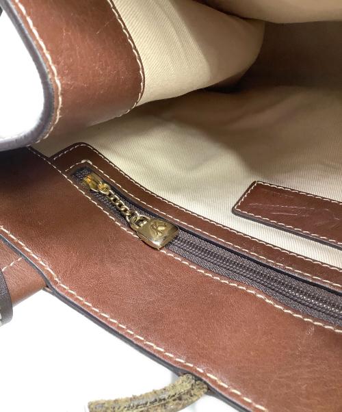 KITAMURA（キタムラ）KITAMURA (キタムラ) ハンドバッグ 犬モチーフ ブラウンの古着・服飾アイテム