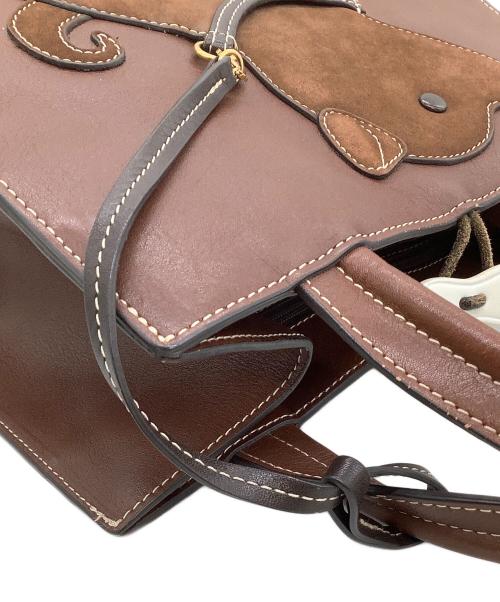 KITAMURA（キタムラ）KITAMURA (キタムラ) ハンドバッグ 犬モチーフ ブラウンの古着・服飾アイテム