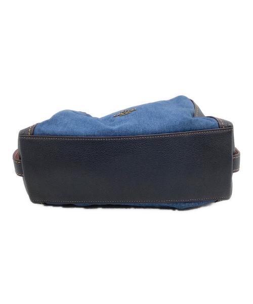 COACH（コーチ）COACH (コーチ) 2WAYショルダーバッグ ネイビー×ピンクの古着・服飾アイテム