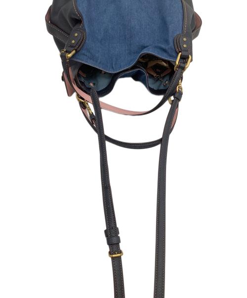 COACH（コーチ）COACH (コーチ) 2WAYショルダーバッグ ネイビー×ピンクの古着・服飾アイテム