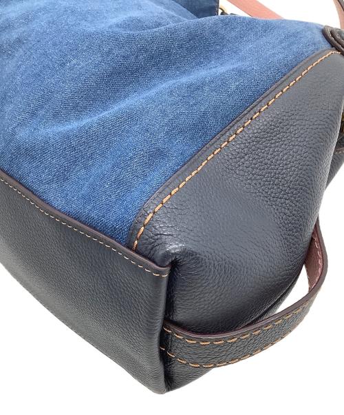 COACH（コーチ）COACH (コーチ) 2WAYショルダーバッグ ネイビー×ピンクの古着・服飾アイテム