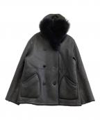 tiedeurティエドゥール）の古着「ムートンボアジャケット」｜ブラック