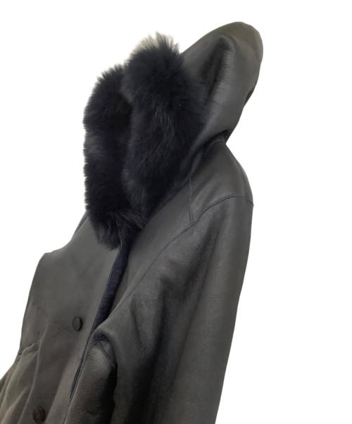 tiedeur（ティエドゥール）tiedeur (ティエドゥール) ムートンボアジャケット ブラック サイズ:Lの古着・服飾アイテム