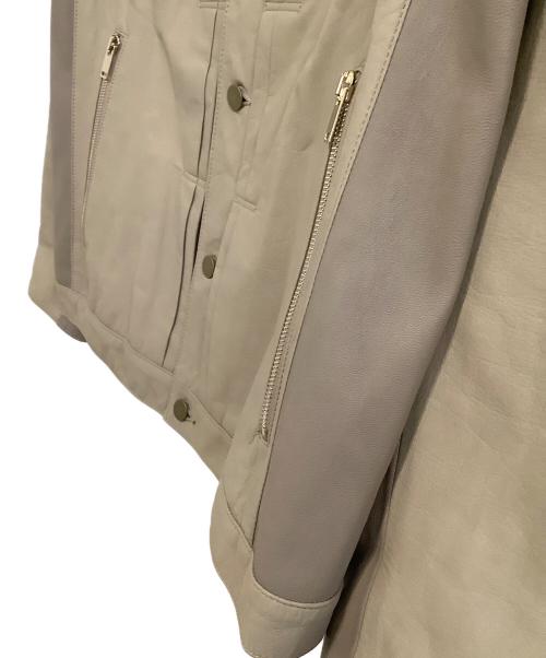 Junhashimoto（ジュンハシモト）Junhashimoto (ジュンハシモト) レザージャケット　L02 G.RIDERS ライトブラウン サイズ:4の古着・服飾アイテム