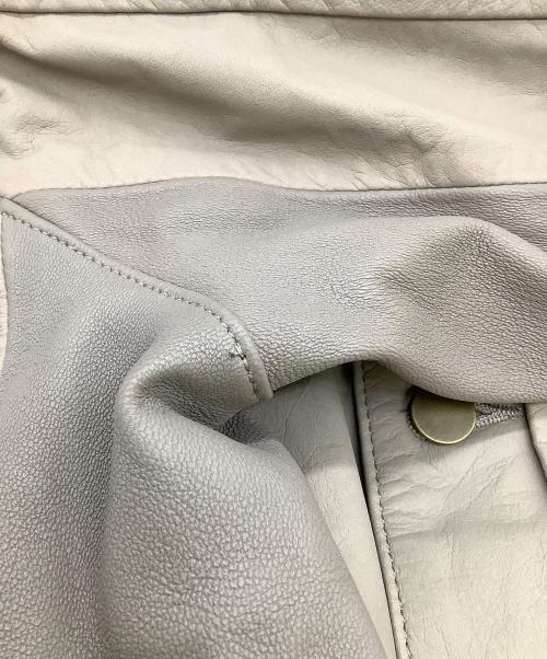 Junhashimoto（ジュンハシモト）Junhashimoto (ジュンハシモト) レザージャケット　L02 G.RIDERS ライトブラウン サイズ:4の古着・服飾アイテム