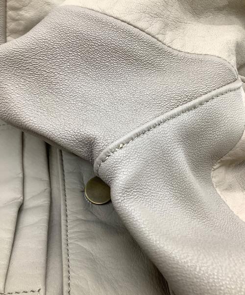 Junhashimoto（ジュンハシモト）Junhashimoto (ジュンハシモト) レザージャケット　L02 G.RIDERS ライトブラウン サイズ:4の古着・服飾アイテム