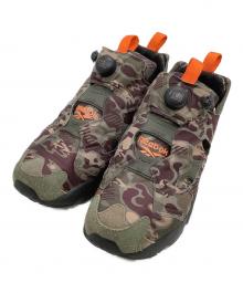 REEBOK（リーボック）の古着「ローカットスニーカー INSTAPUMP FURY OG CAMO」｜カーキ
