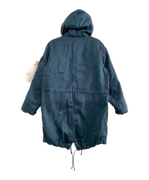 STONE ISLAND（ストーンアイランド）STONE ISLAND (ストーンアイランド) コート　MODIFIED PANAMA　21AW ブルー サイズ:Lの古着・服飾アイテム