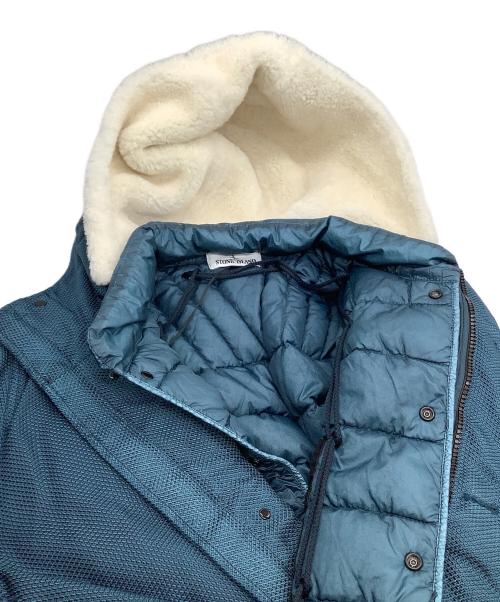 STONE ISLAND（ストーンアイランド）STONE ISLAND (ストーンアイランド) コート　MODIFIED PANAMA　21AW ブルー サイズ:Lの古着・服飾アイテム