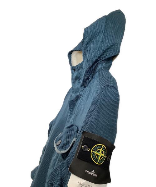 STONE ISLAND（ストーンアイランド）STONE ISLAND (ストーンアイランド) コート　MODIFIED PANAMA　21AW ブルー サイズ:Lの古着・服飾アイテム
