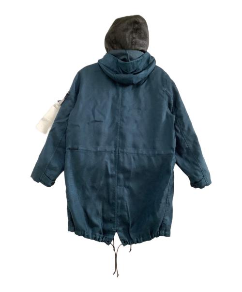 STONE ISLAND（ストーンアイランド）STONE ISLAND (ストーンアイランド) コート　MODIFIED PANAMA　21AW ブルー サイズ:Lの古着・服飾アイテム