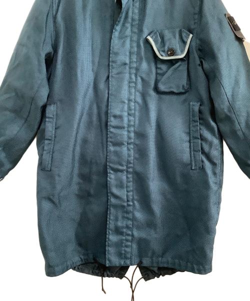 STONE ISLAND（ストーンアイランド）STONE ISLAND (ストーンアイランド) コート　MODIFIED PANAMA　21AW ブルー サイズ:Lの古着・服飾アイテム