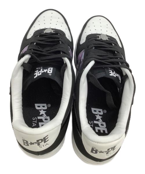 A BATHING APE（ア ベイシング エイプ）A BATHING APE (ア ベイシング エイプ) スニーカー ホワイト×ブラック サイズ:28の古着・服飾アイテム