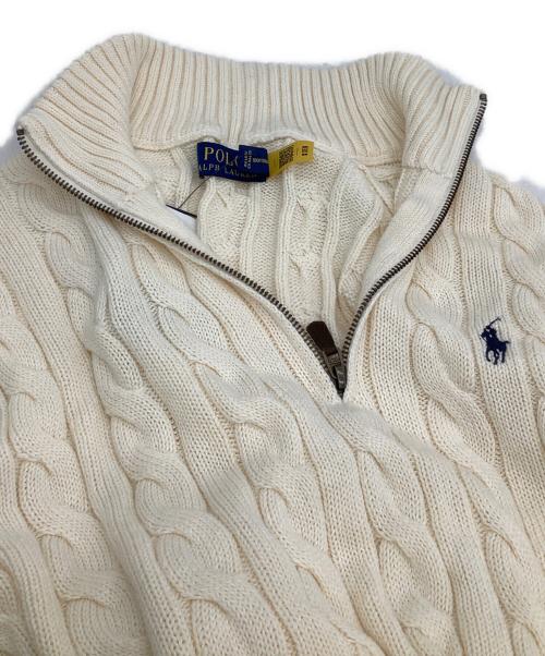 POLO RALPH LAUREN（ポロ・ラルフローレン）POLO RALPH LAUREN (ポロ・ラルフローレン) 厚手ニット ホワイト サイズ:L 未使用品の古着・服飾アイテム
