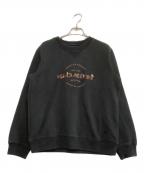 COACHコーチ）の古着「Vガゼットロゴプリントスウェット」｜ブラック
