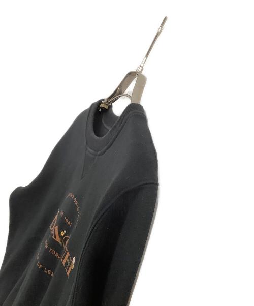 COACH（コーチ）COACH (コーチ) Vガゼットロゴプリントスウェット ブラック サイズ:Sの古着・服飾アイテム