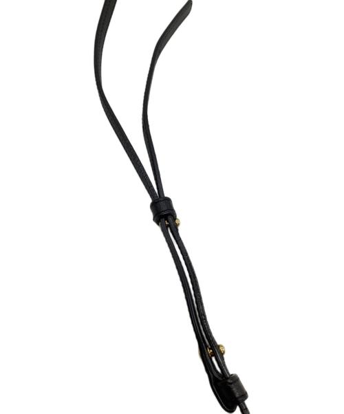 CELINE（セリーヌ）CELINE (セリーヌ) レザーショルダーバッグ　トリオ ブラックの古着・服飾アイテム