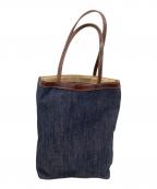 J&M DAVIDSONジェイ＆エム デヴィッドソン）の古着「トートバッグ」｜インディゴ×ブラウン