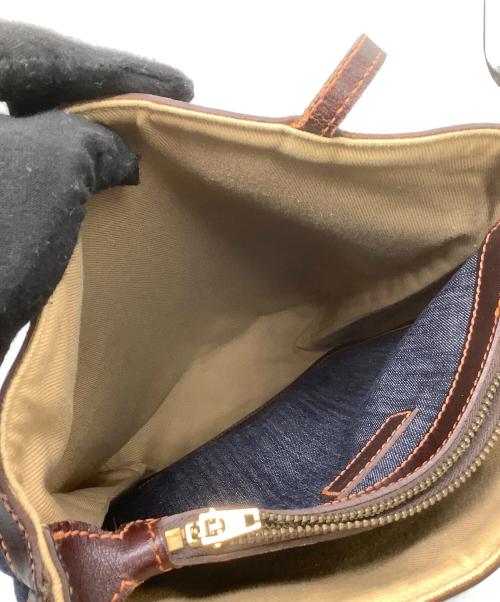 J&M DAVIDSON（ジェイ＆エム デヴィッドソン）J&M DAVIDSON (ジェイ＆エム デヴィッドソン) トートバッグ インディゴ×ブラウンの古着・服飾アイテム