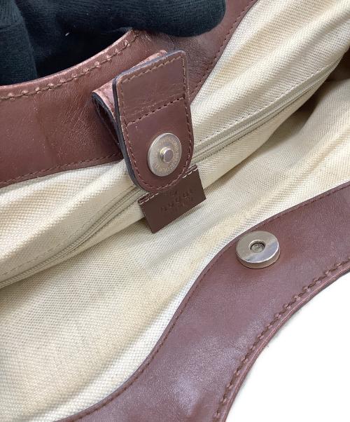GUCCI（グッチ）GUCCI (グッチ) ハンドバッグ　スーキー　GG柄 ベージュ×ブラウンの古着・服飾アイテム