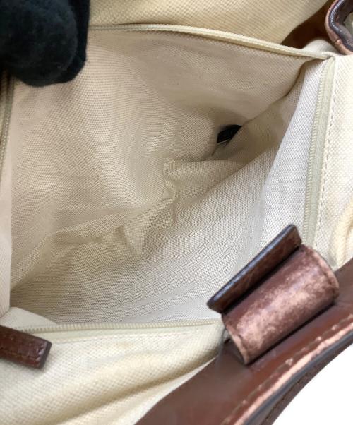 GUCCI（グッチ）GUCCI (グッチ) ハンドバッグ　スーキー　GG柄 ベージュ×ブラウンの古着・服飾アイテム