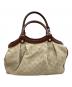 GUCCI (グッチ) ハンドバッグ　スーキー　GG柄 ベージュ×ブラウン：35000円