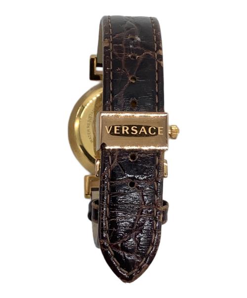 VERSACE（ヴェルサーチェ）VERSACE (ヴェルサーチェ) 腕時計 クォーツ ブラックの古着・服飾アイテム