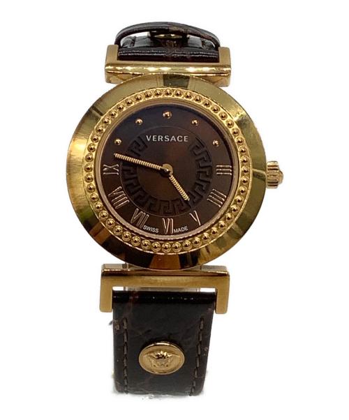 VERSACE（ヴェルサーチェ）VERSACE (ヴェルサーチェ) 腕時計 クォーツ ブラックの古着・服飾アイテム