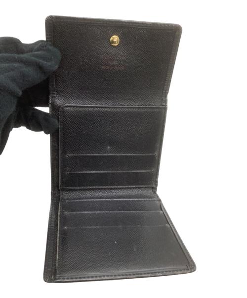 LOUIS VUITTON（ルイ ヴィトン）LOUIS VUITTON (ルイ ヴィトン) 3つ折り財布　エピ　ポルトモネ・ビエ・カルトクレディ ブラックの古着・服飾アイテム