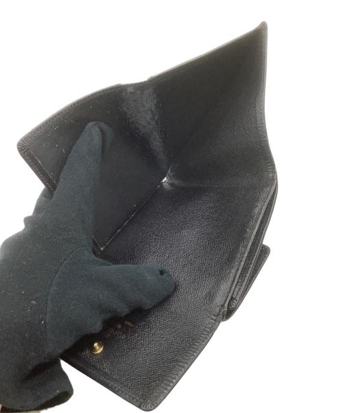 LOUIS VUITTON（ルイ ヴィトン）LOUIS VUITTON (ルイ ヴィトン) 3つ折り財布　エピ　ポルトモネ・ビエ・カルトクレディ ブラックの古着・服飾アイテム