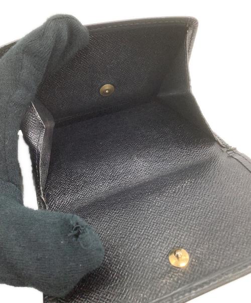 LOUIS VUITTON（ルイ ヴィトン）LOUIS VUITTON (ルイ ヴィトン) 3つ折り財布　エピ　ポルトモネ・ビエ・カルトクレディ ブラックの古着・服飾アイテム