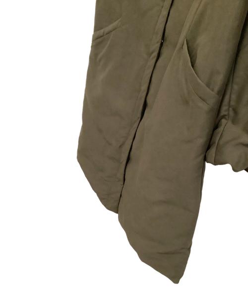 green label relaxing（グリーンレーベルリラクシング）green label relaxing (グリーンレーベルリラクシング) ダウンコート　FM 2WAY ファー ノーステッチ ダウン コート オリーブ サイズ:36の古着・服飾アイテム