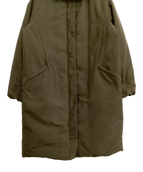 green label relaxing（グリーンレーベルリラクシング）green label relaxing (グリーンレーベルリラクシング) ダウンコート　FM 2WAY ファー ノーステッチ ダウン コート オリーブ サイズ:36の古着・服飾アイテム