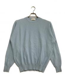FILIPPO DE LAURENTIIS（フィリッポ・デ・ローレンティス）の古着「薄手ニット」｜ブルー