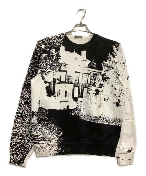 DIOR HOMME（ディオール オム）DIOR HOMME (ディオール オム) スウェット ホワイト×ブラック サイズ:Sの古着・服飾アイテム