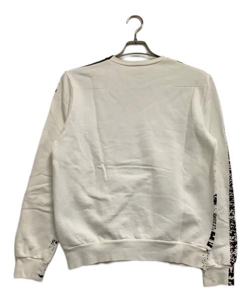 DIOR HOMME（ディオール オム）DIOR HOMME (ディオール オム) スウェット ホワイト×ブラック サイズ:Sの古着・服飾アイテム