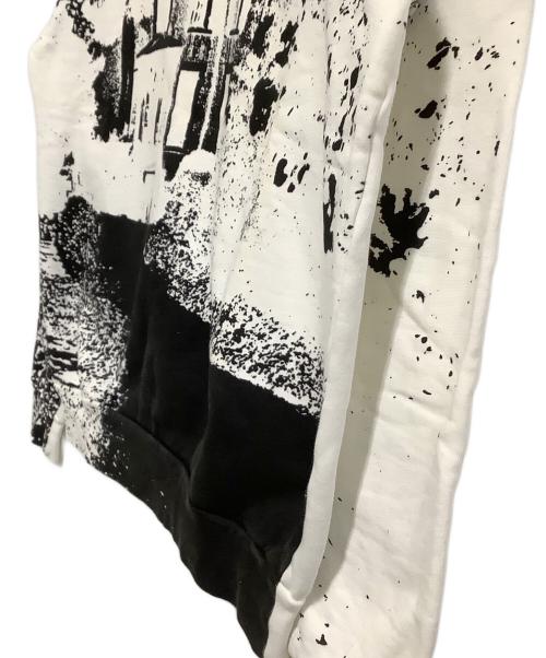 DIOR HOMME（ディオール オム）DIOR HOMME (ディオール オム) スウェット ホワイト×ブラック サイズ:Sの古着・服飾アイテム