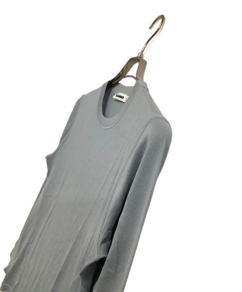 JIL SANDER（ジルサンダー）JIL SANDER (ジルサンダー) 薄手ニット ブルー サイズ:48の古着・服飾アイテム
