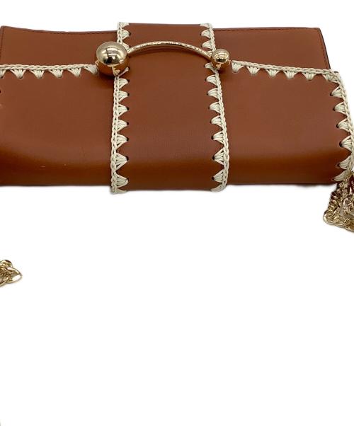 STRATHBERRY（ストラスベリー）STRATHBERRY (ストラスベリー) チェーンショルダーバッグ ブラウンの古着・服飾アイテム