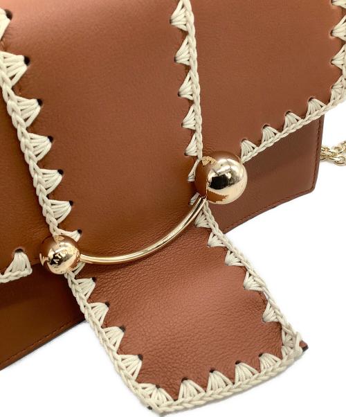 STRATHBERRY（ストラスベリー）STRATHBERRY (ストラスベリー) チェーンショルダーバッグ ブラウンの古着・服飾アイテム