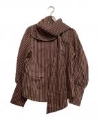 HEELALヘラル）の古着「長袖ブラウス」｜ブラウン