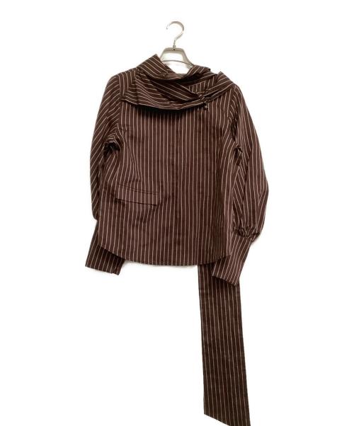 HEELAL（ヘラル）HEELAL (ヘラル) 長袖ブラウス ブラウン サイズ:freeの古着・服飾アイテム