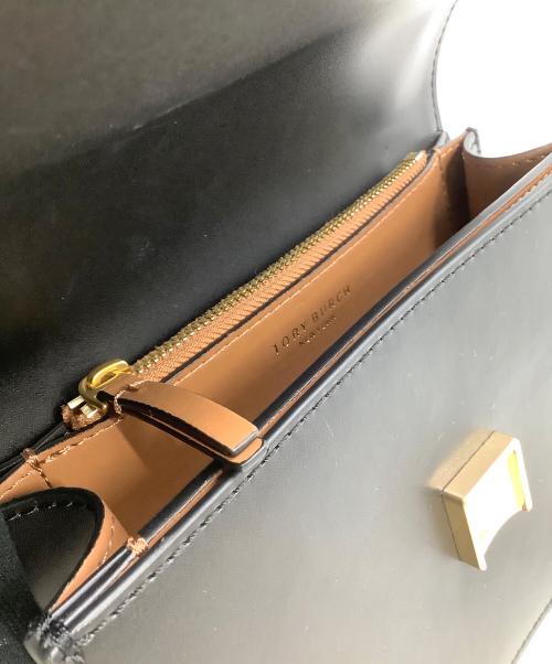 TORY BURCH（トリーバーチ）TORY BURCH (トリーバーチ) チェーンショルダーバッグ 	エレノア スモール コンバーチブル ブラック×ゴールドの古着・服飾アイテム