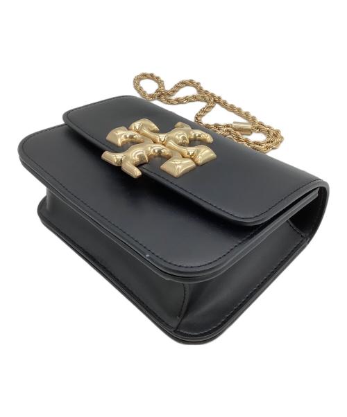 TORY BURCH（トリーバーチ）TORY BURCH (トリーバーチ) チェーンショルダーバッグ 	エレノア スモール コンバーチブル ブラック×ゴールドの古着・服飾アイテム