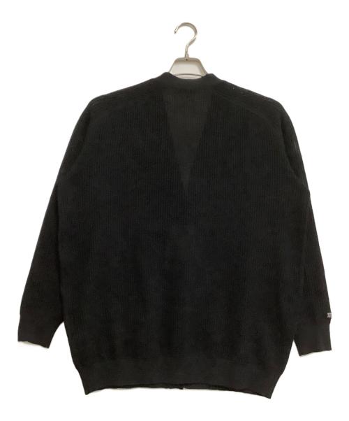 MADISON BLUE（マディソンブルー）MADISON BLUE (マディソンブルー) 薄手カーディガン　BIG KNIT V CD MESH ブラック サイズ:XSの古着・服飾アイテム