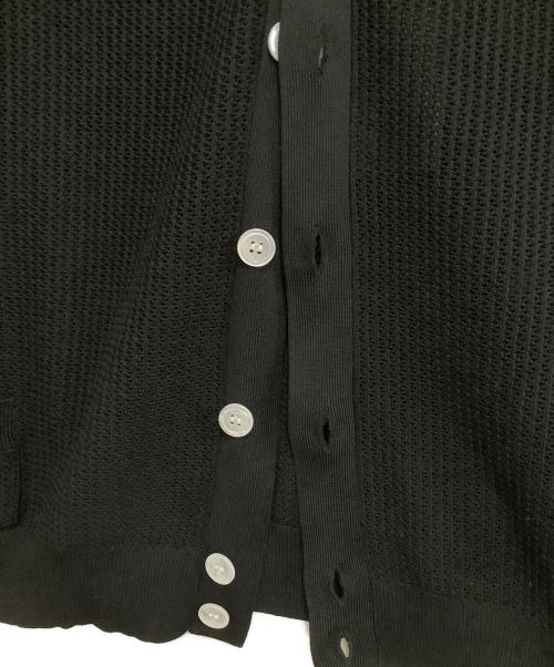 MADISON BLUE（マディソンブルー）MADISON BLUE (マディソンブルー) 薄手カーディガン　BIG KNIT V CD MESH ブラック サイズ:XSの古着・服飾アイテム