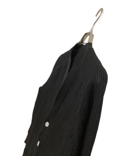 MADISON BLUE（マディソンブルー）MADISON BLUE (マディソンブルー) 薄手カーディガン　BIG KNIT V CD MESH ブラック サイズ:XSの古着・服飾アイテム