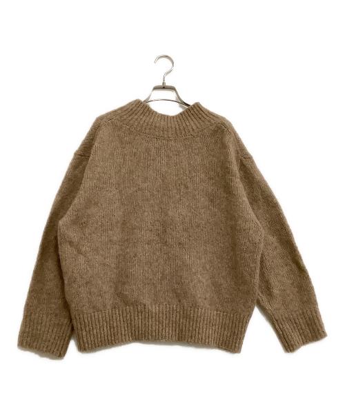 STATE OF MIND（ステートオブマインド）STATE OF MIND (ステートオブマインド) 厚手ニット　yak v neck po ブラウン サイズ:Sの古着・服飾アイテム