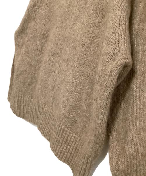STATE OF MIND（ステートオブマインド）STATE OF MIND (ステートオブマインド) 厚手ニット　yak v neck po ブラウン サイズ:Sの古着・服飾アイテム