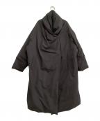 mizuiro-indミズイロインド）の古着「ドレープダウンコート」｜ブラック